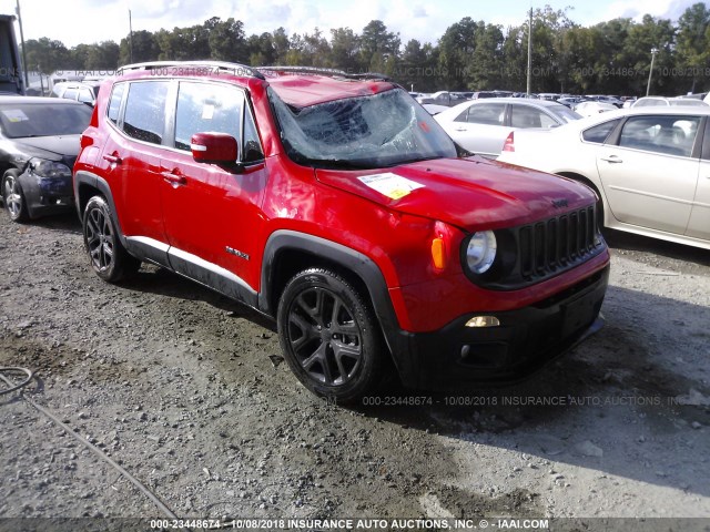 ZACCJABH6HPG33143 - 2017 JEEP RENEGADE LATITUDE RED photo 1