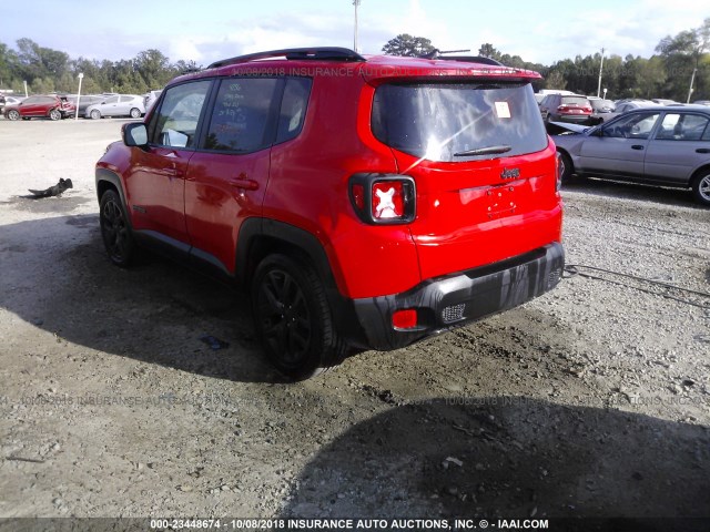 ZACCJABH6HPG33143 - 2017 JEEP RENEGADE LATITUDE RED photo 3