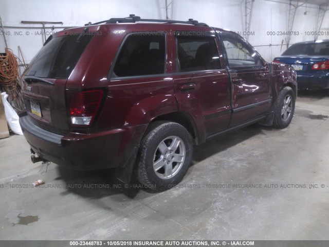 1J8GR48K97C524444 - 2007 JEEP GRAND CHEROKEE LAREDO/COLUMBIA/FREEDOM 红色 照片 4