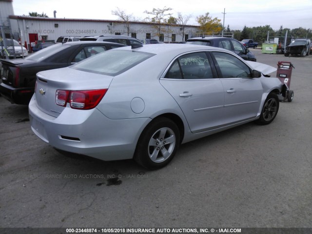 1G11B5SL5FF182165 - 2015 CHEVROLET MALIBU LS ვერცხლისფერი ფოტო 4