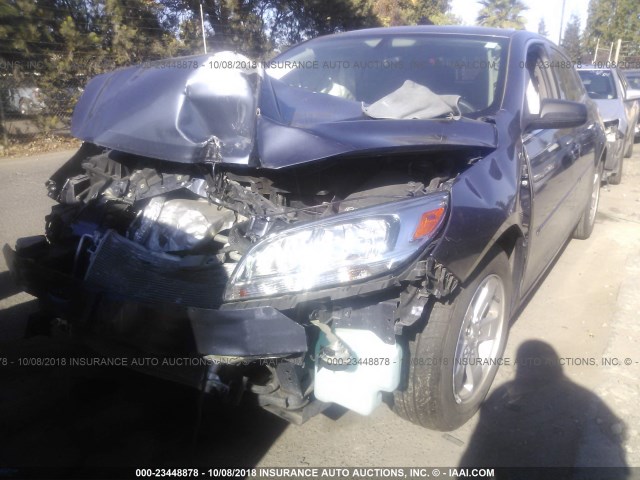 1G11B5SA6DF255491 - 2013 CHEVROLET MALIBU LS GRAY photo 2