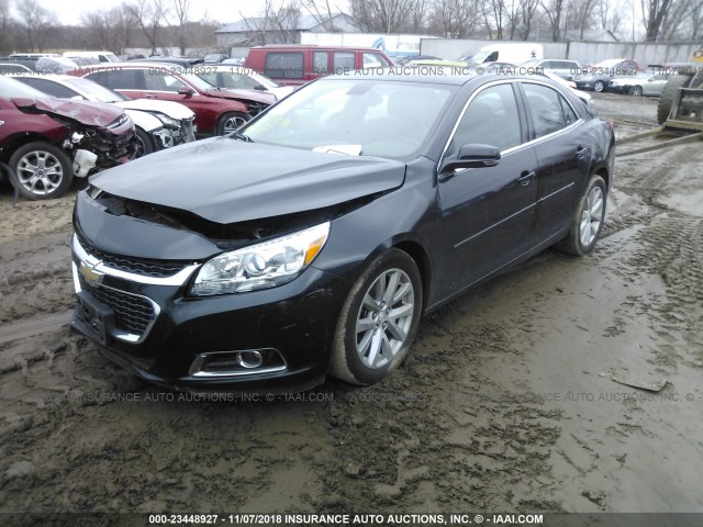 1G11D5SL2FF324286 - 2015 CHEVROLET MALIBU 2LT BLACK photo 2