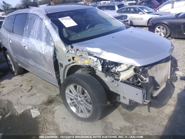 1GNKRGKD0FJ152653 - 2015 CHEVROLET TRAVERSE LT SILVER photo 1