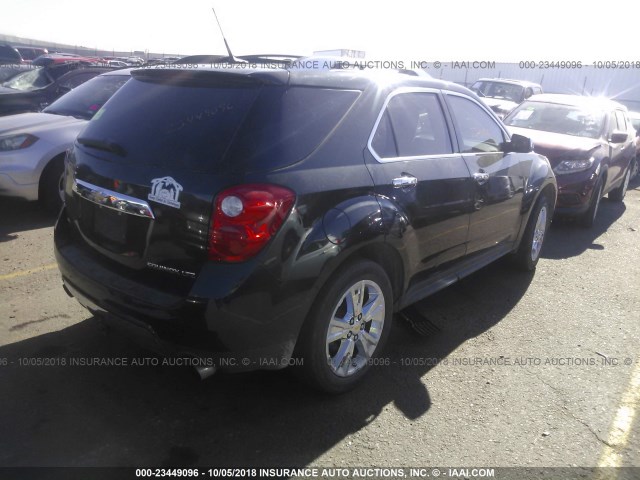 2CNFLGEY0A6356896 - 2010 CHEVROLET EQUINOX LTZ BLACK photo 4