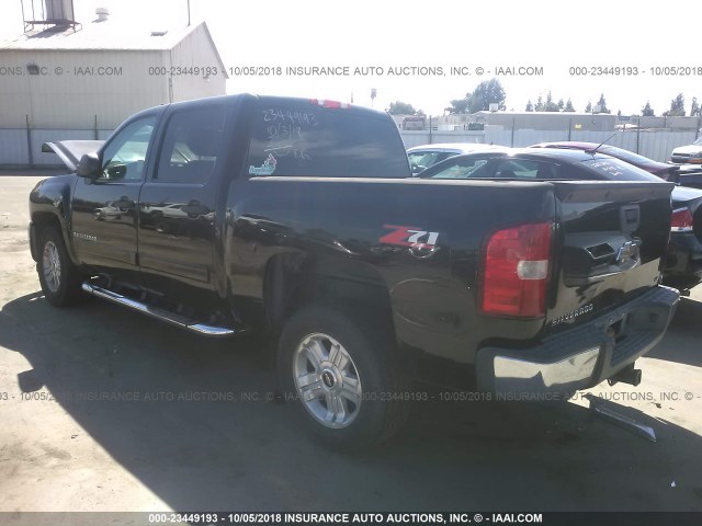 2GCEC13J381245849 - 2008 CHEVROLET SILVERADO C1500 BLACK photo 3