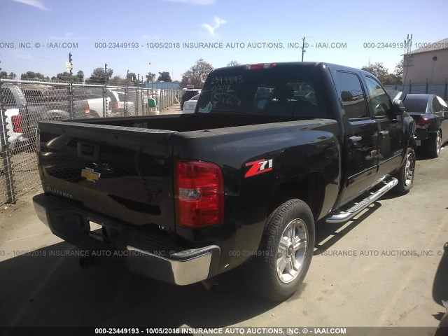 2GCEC13J381245849 - 2008 CHEVROLET SILVERADO C1500 BLACK photo 4