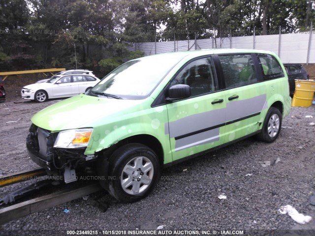 2D8HN44H48R601216 - 2008 DODGE GRAND CARAVAN SE SILVER photo 2