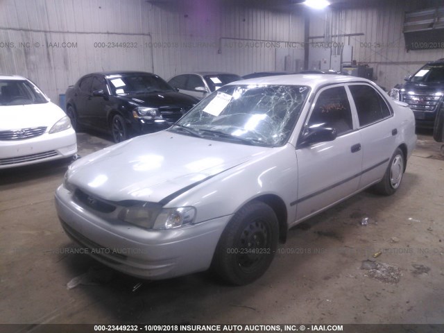 1NXBR12E2YZ334091 - 2000 TOYOTA COROLLA VE/CE/LE SILVER photo 2