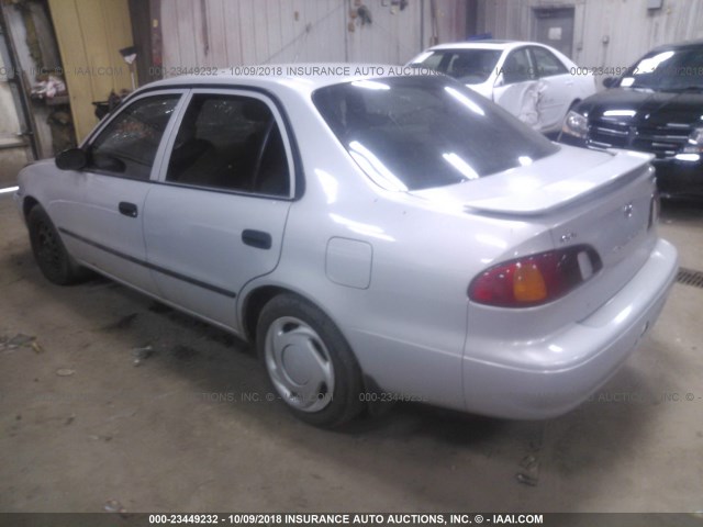 1NXBR12E2YZ334091 - 2000 TOYOTA COROLLA VE/CE/LE SILVER photo 3