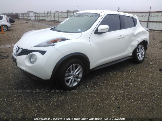 JN8AF5MR5GT604956 - 2016 NISSAN JUKE S/SV/SL/NISMO WHITE photo 2