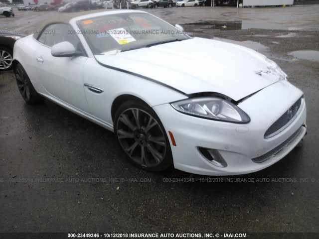 SAJWA4GB7ELB54253 - 2014 JAGUAR XK WHITE photo 1