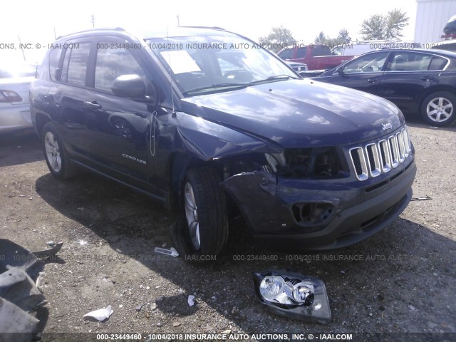 1C4NJCBB5ED856669 - 2014 JEEP COMPASS SPORT BLUE photo 1