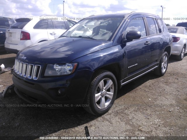 1C4NJCBB5ED856669 - 2014 JEEP COMPASS SPORT BLUE photo 2