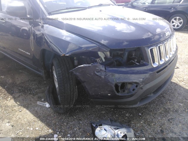 1C4NJCBB5ED856669 - 2014 JEEP COMPASS SPORT BLUE photo 6