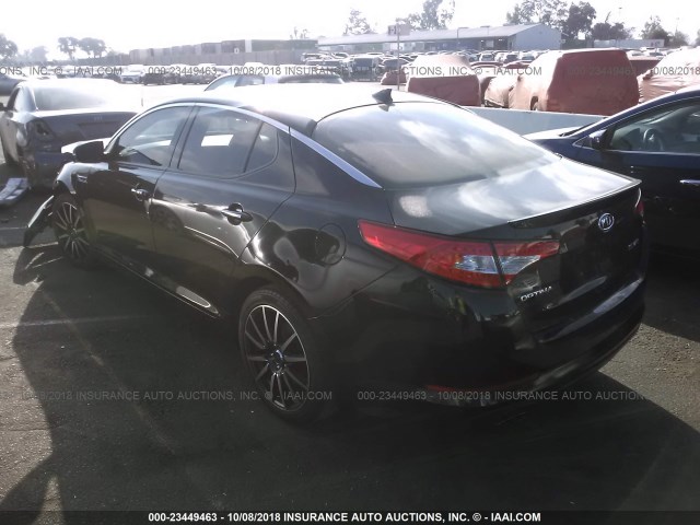 KNAGR4A60B5124593 - 2011 KIA OPTIMA SX BLACK photo 3