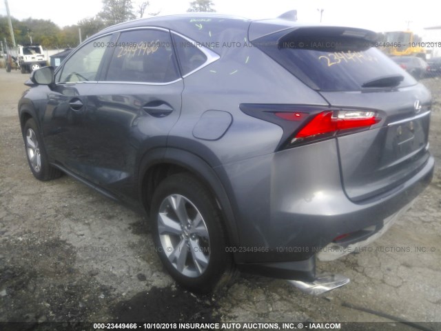 JTJBARBZ2H2107781 - 2017 LEXUS NX 200T/BASE/F SPORT GRAY photo 3