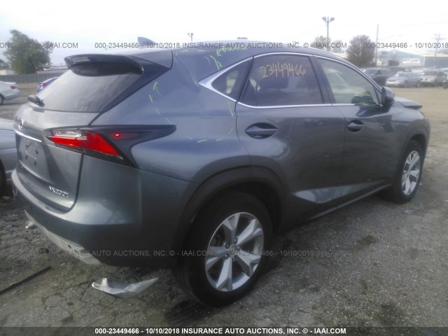 JTJBARBZ2H2107781 - 2017 LEXUS NX 200T/BASE/F SPORT GRAY photo 4