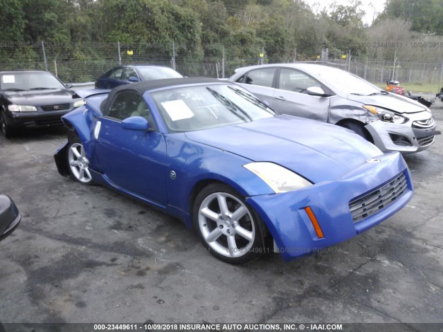 JN1AZ36A55M759712 - 2005 NISSAN 350Z ROADSTER BLUE photo 1