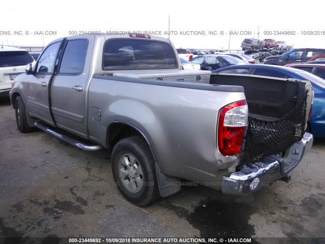 5TBET34186S555004 - 2006 TOYOTA TUNDRA DOUBLE CAB SR5 TAN photo 3