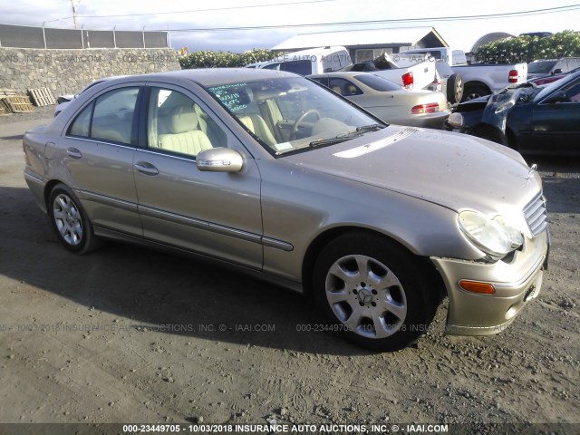 WDBRF61J55A680686 - 2005 MERCEDES-BENZ C 240 GOLD photo 1