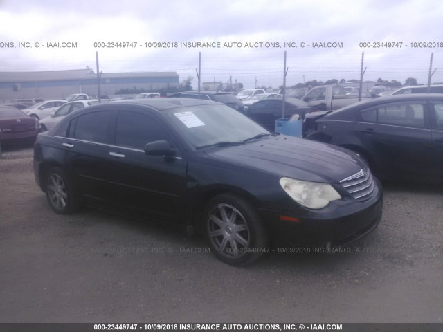 1C3LC66M07N630202 - 2007 CHRYSLER SEBRING LIMITED BLACK photo 1