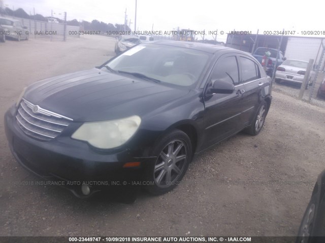 1C3LC66M07N630202 - 2007 CHRYSLER SEBRING LIMITED BLACK photo 2