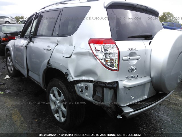 2T3DK4DV5BW046334 - 2011 TOYOTA RAV4 LIMITED SILVER photo 3