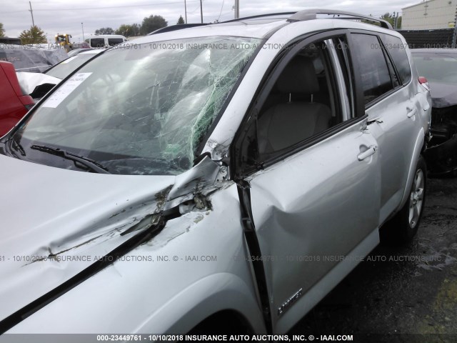 2T3DK4DV5BW046334 - 2011 TOYOTA RAV4 LIMITED SILVER photo 6