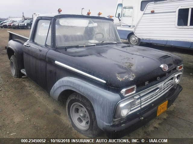 F10JP290457 - 1962 FORD F100 BLACK photo 1