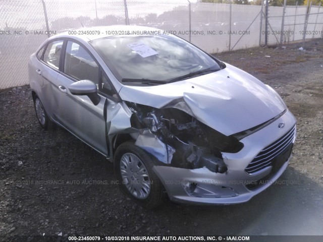 3FADP4AJ3JM135389 - 2018 FORD FIESTA S SILVER photo 1