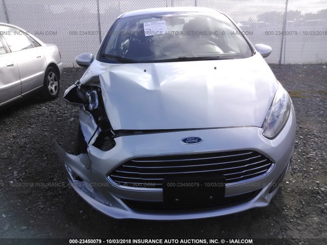 3FADP4AJ3JM135389 - 2018 FORD FIESTA S SILVER photo 6