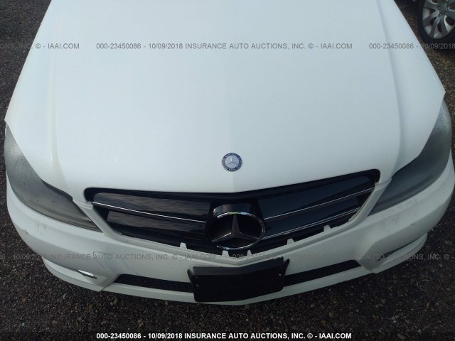 WDDGJ4HB8FG348904 - 2015 MERCEDES-BENZ C 250 WHITE photo 6