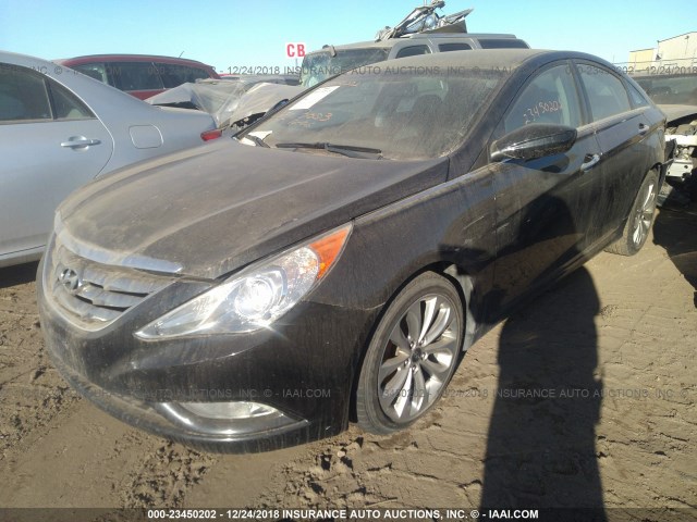 5NPEC4AC2BH038123 - 2011 HYUNDAI SONATA SE/LIMITED BLACK photo 2