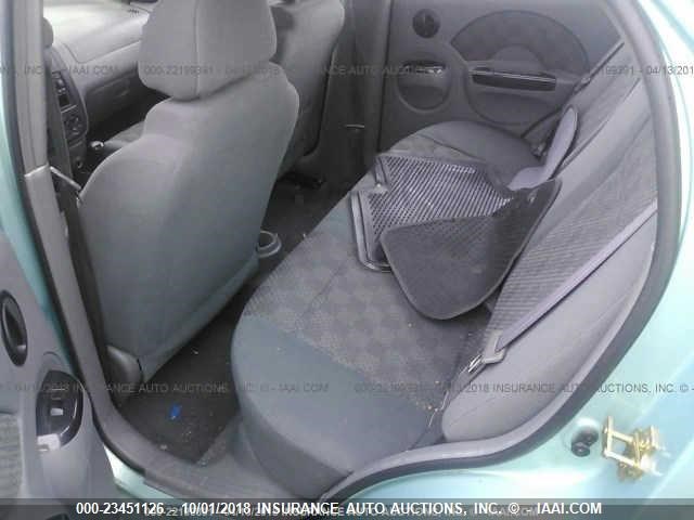 KL1TD52645B365512 - 2005 CHEVROLET AVEO LS TEAL photo 8
