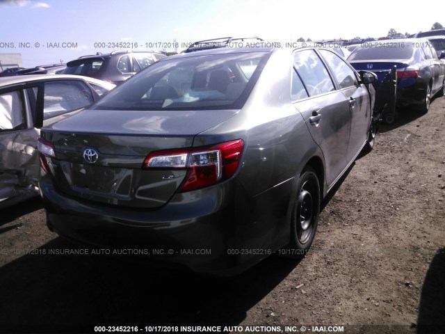 4T4BF1FK3DR322699 - 2013 TOYOTA CAMRY L/SE/LE/XLE Yaşıl foto 4