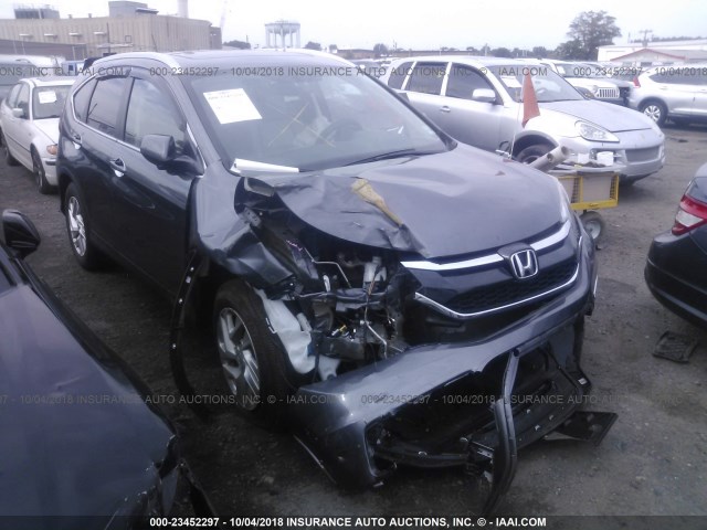 2HKRM4H79FH703497 - 2015 HONDA CR-V EXL GRAY photo 1