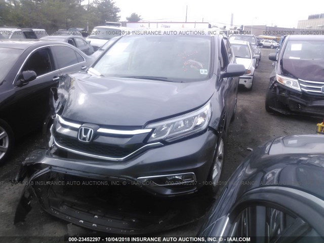 2HKRM4H79FH703497 - 2015 HONDA CR-V EXL GRAY photo 2