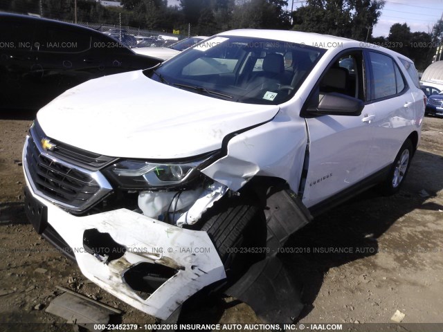 2GNAXHEV2J6123124 - 2018 CHEVROLET EQUINOX LS WHITE photo 2