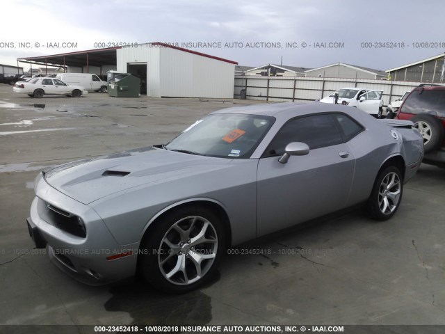 2C3CDZBG7FH783973 - 2015 DODGE CHALLENGER SXT PLUS SILVER photo 2