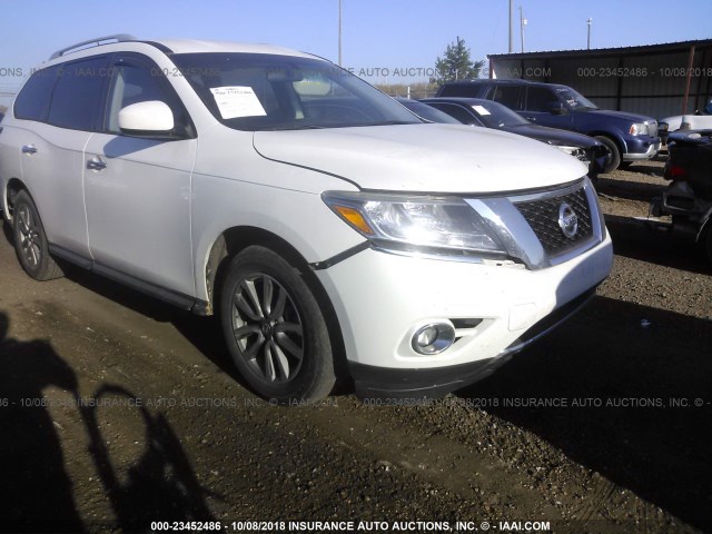 5N1AR2MN7EC660176 - 2014 NISSAN PATHFINDER S/SV/SL/PLATINUM WHITE photo 6