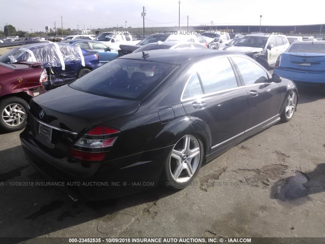 WDDNG71XX9A260263 - 2009 MERCEDES-BENZ S 550 BLACK photo 4