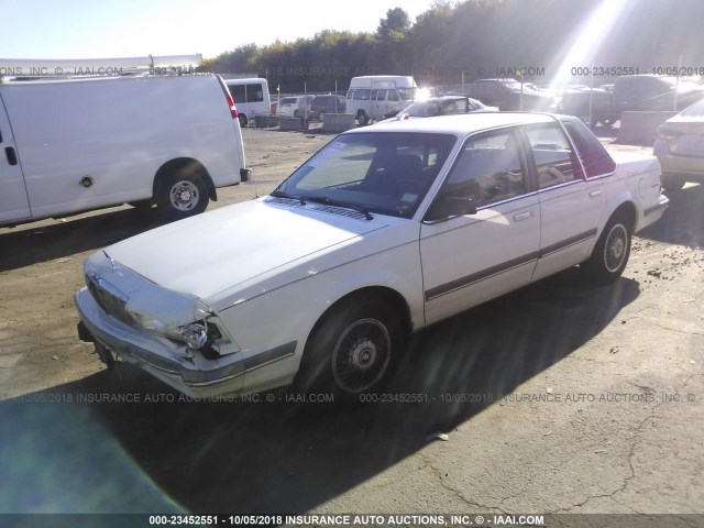1G4AG55M0S6478214 - 1995 BUICK CENTURY SPECIAL WHITE photo 2
