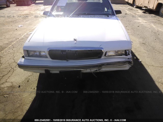 1G4AG55M0S6478214 - 1995 BUICK CENTURY SPECIAL WHITE photo 6