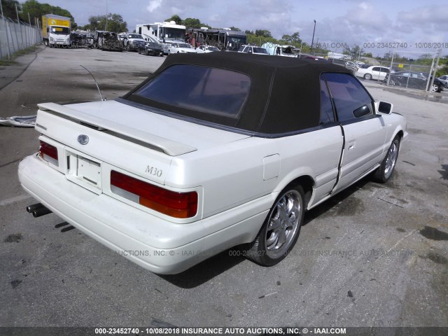 JNXHF16C4MT000881 - 1991 INFINITI M30 WHITE photo 4