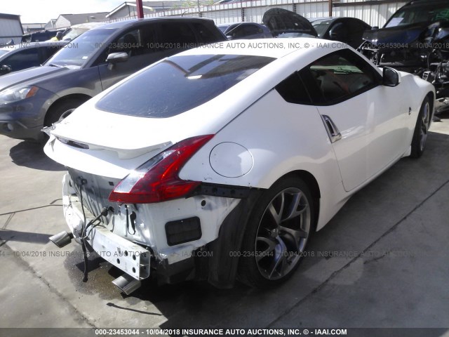 JN1AZ4EH0EM632869 - 2014 NISSAN 370Z TOURING/NISMO WHITE photo 4