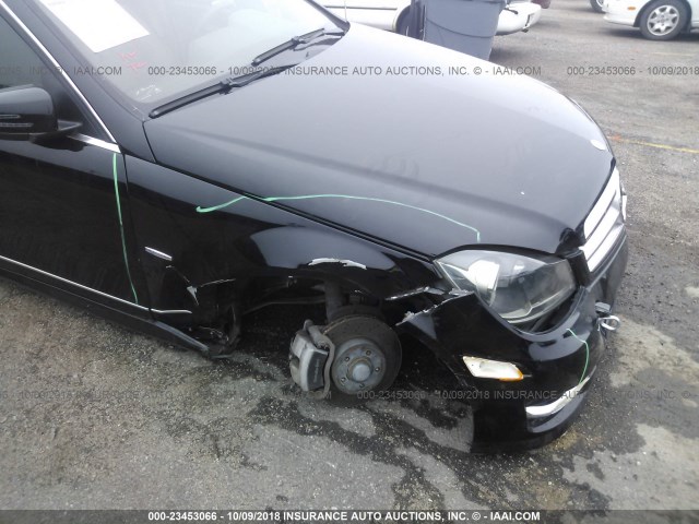 WDDGF4HB9CA632543 - 2012 MERCEDES-BENZ C 250 BLACK photo 6