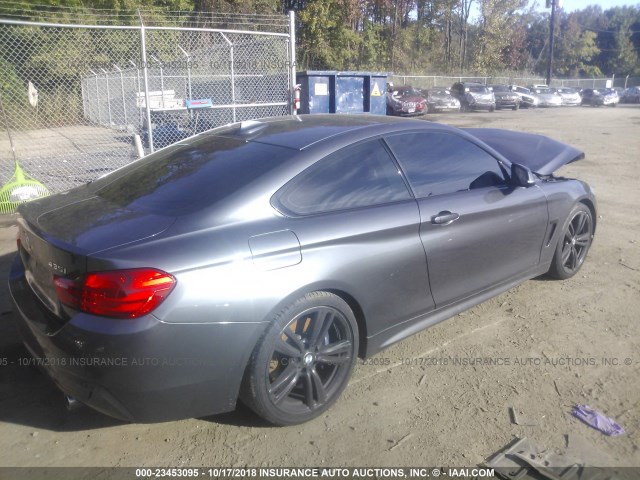 WBA3R1C58FK195064 - 2015 BMW 435 I GRAY photo 4