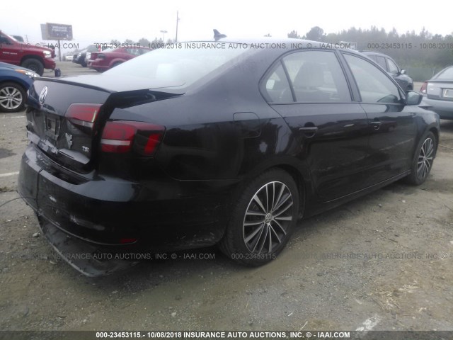 3VWB17AJXGM410654 - 2016 VOLKSWAGEN JETTA SPORT BLACK photo 4