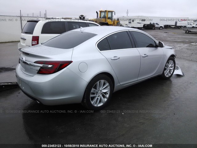 2G4GN5EX6E9221940 - 2014 BUICK REGAL PREMIUM SILVER photo 4