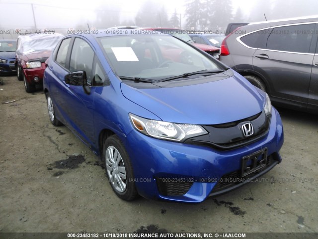 JHMGK5H52GX017338 - 2016 HONDA FIT LX BLUE photo 1